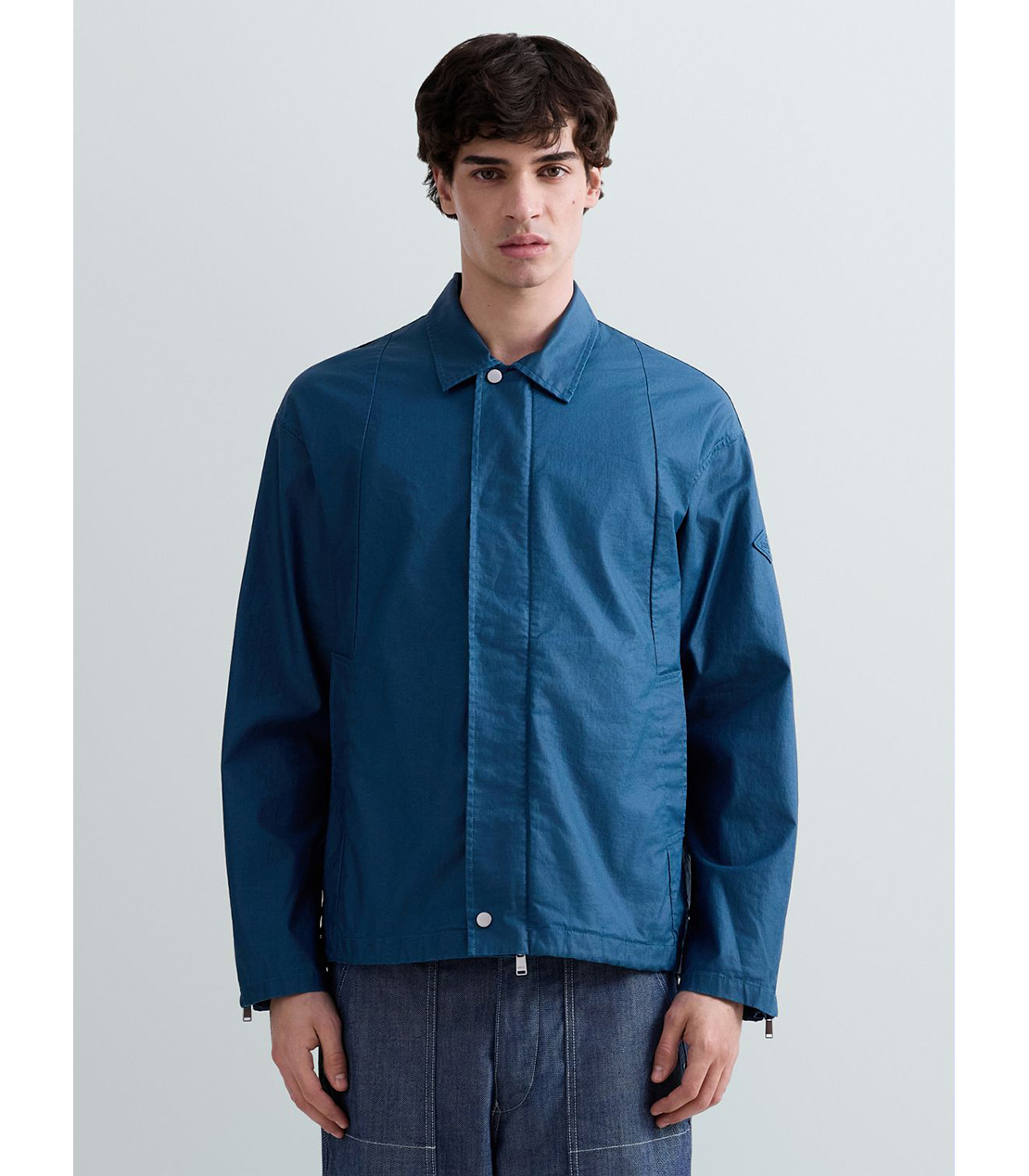 リネンコットンコーティングキャンバスジャケット